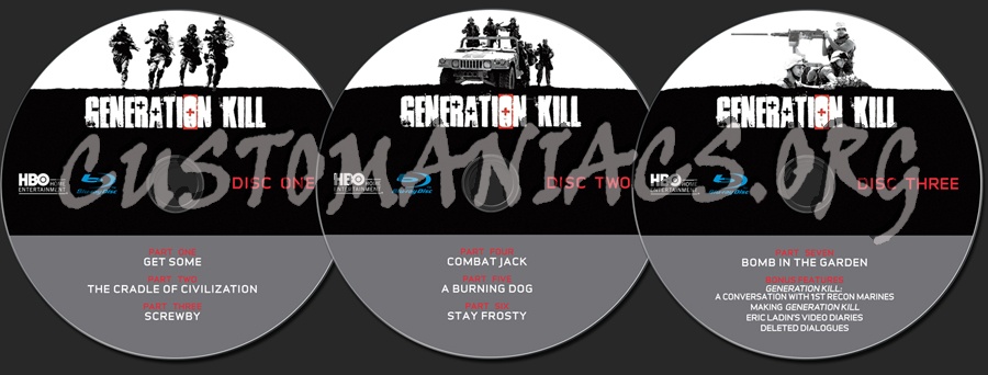 Generation Kill blu-ray label