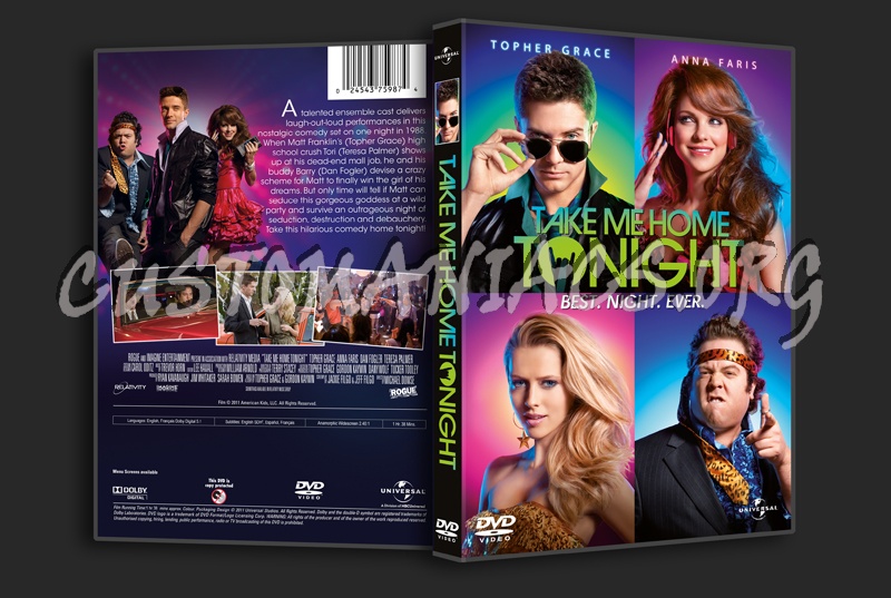 Take Me Home Tonight dvd cover - DVD Covers & Labels by Customaniacs