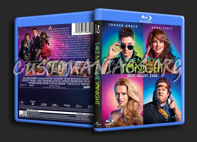 Take Me Home Tonight blu-ray cover