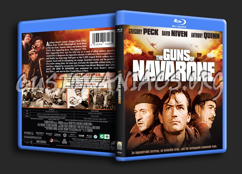 The Guns of Navarone blu-ray cover