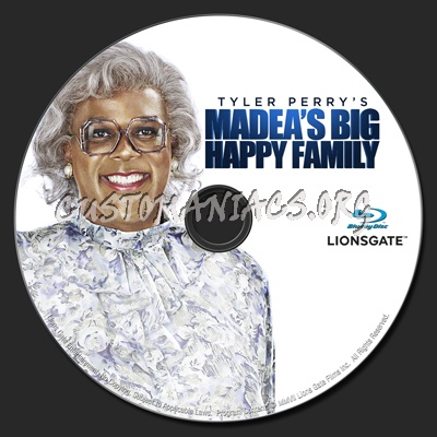 Madea's Big Happy Family dvd label