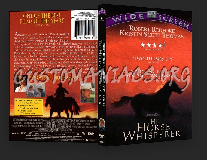 Horse Whisperer, The dvd cover