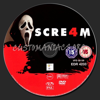 Scream 4 dvd label