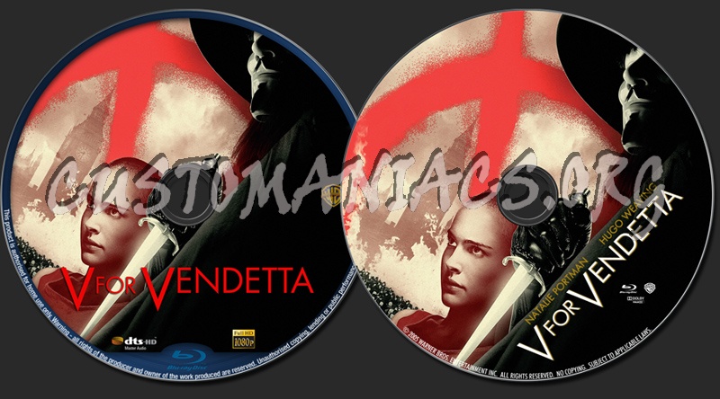 V For Vendetta blu-ray label