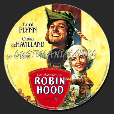 The Adventures Of Robin Hood dvd label