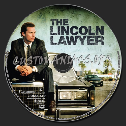 The Lincoln Lawyer dvd label