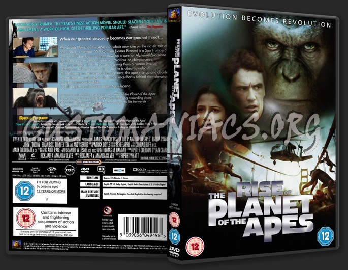 Rise Of The Planet Of The Apes dvd cover