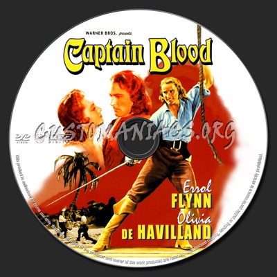 Captain Blood dvd label