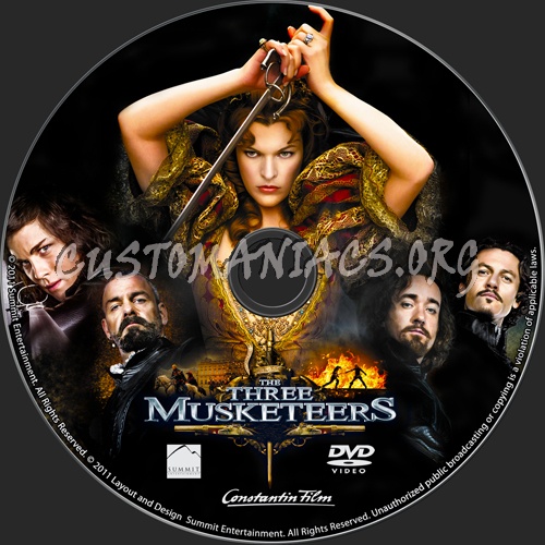 The Three Musketeers dvd label