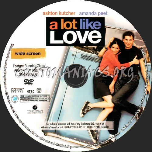 A Lot Like Love dvd label