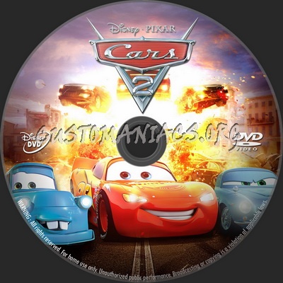 Cars 2 dvd label