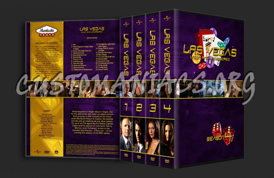 Las Vegas Season 1-4 dvd cover