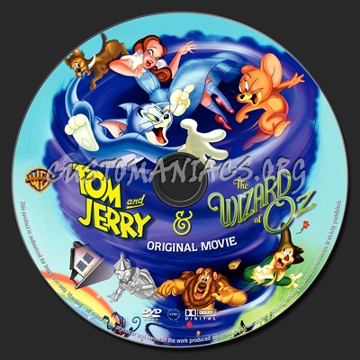 Tom and Jerry & The Wizard of Oz dvd label