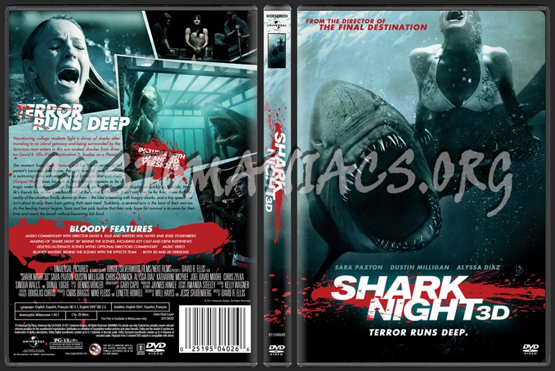 Shark Night 3d dvd cover