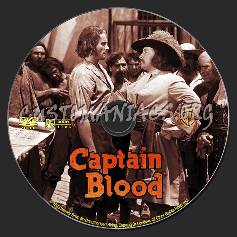 Captain Blood dvd label