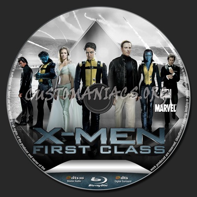 X-Men First Class blu-ray label