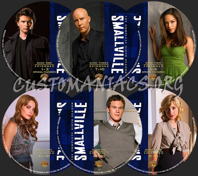 Smallville Season 6 dvd label