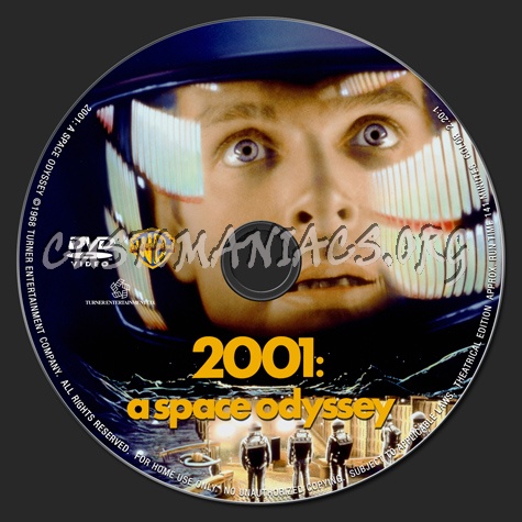 2001: A Space Odyssey dvd label