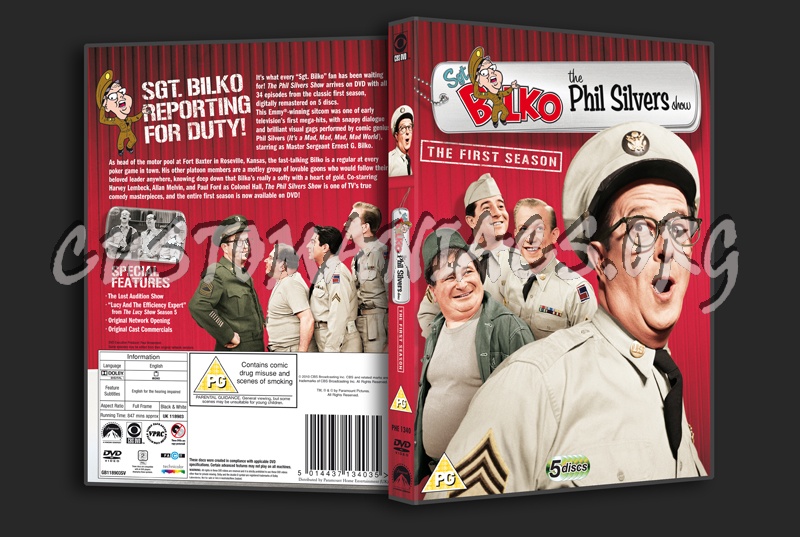Sgt. BilkoThe Phil Silvers Show Season 1 dvd cover
