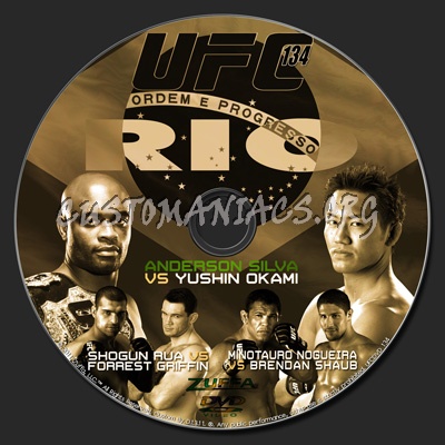 UFC 134 Silvs vs Okami dvd label