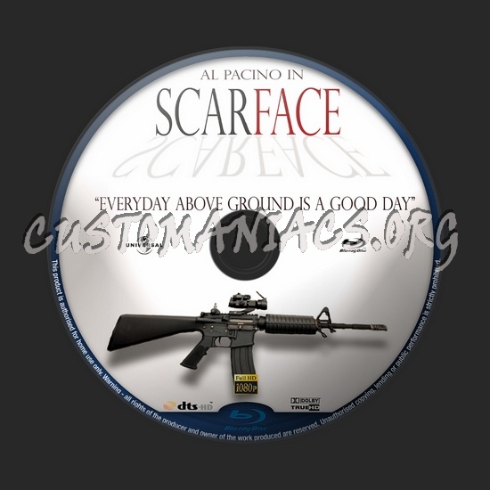 Scarface blu-ray label