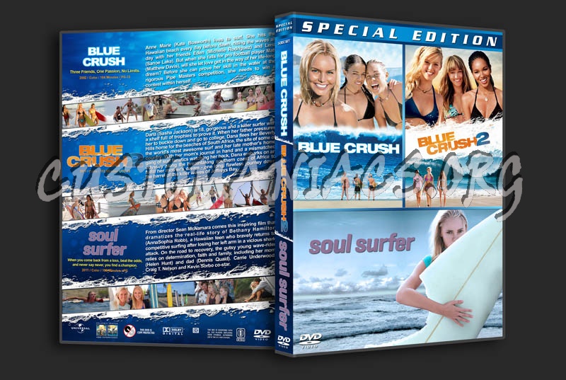 Blue Crush / Blue Crush 2 / Soul Surfer dvd cover