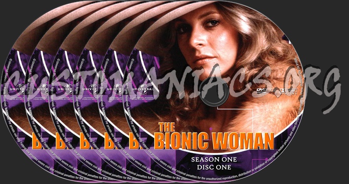 The Bionic Woman Season 1 dvd label