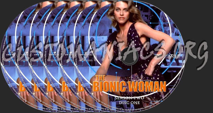 The Bionic Woman Season 2 dvd label