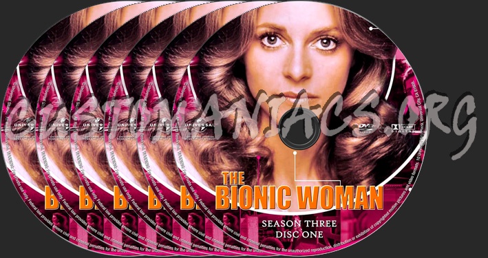The Bionic Woman Season 3 dvd label