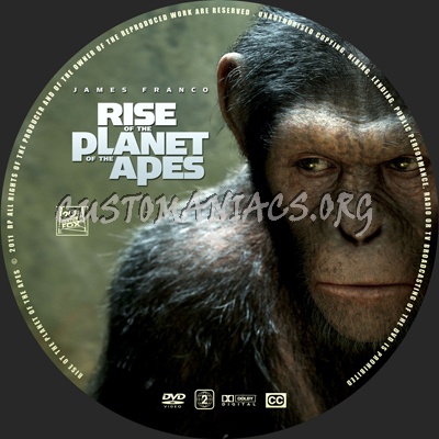 Rise of the Planet of the Apes dvd label