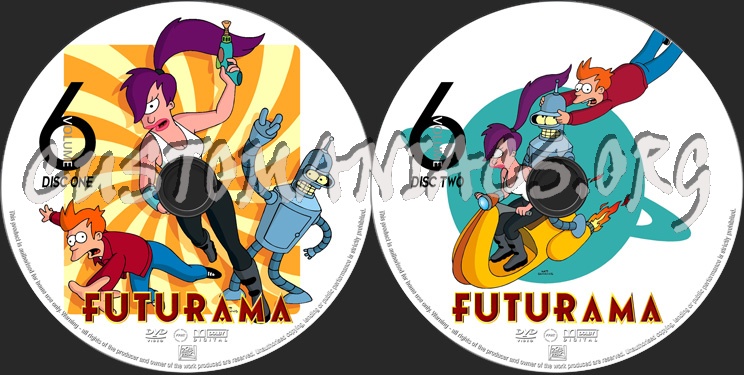 Futurama Volume 6 dvd label