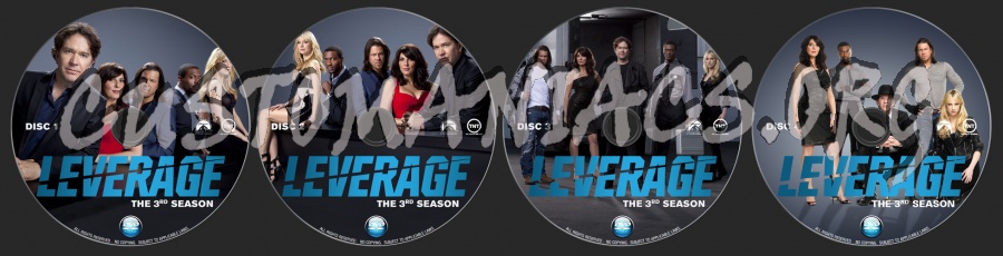 Leverage : The 3rd Season dvd label