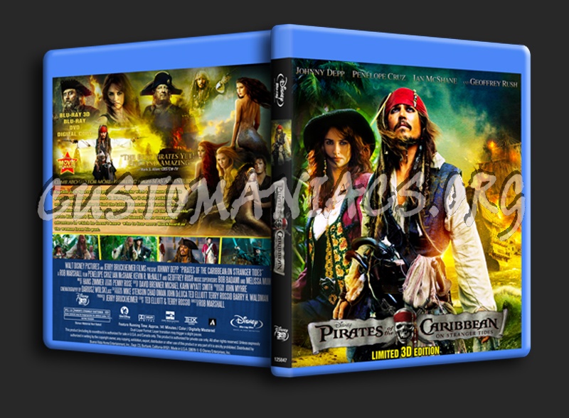 Pirates of the Caribbean: On Stranger Tides blu-ray cover