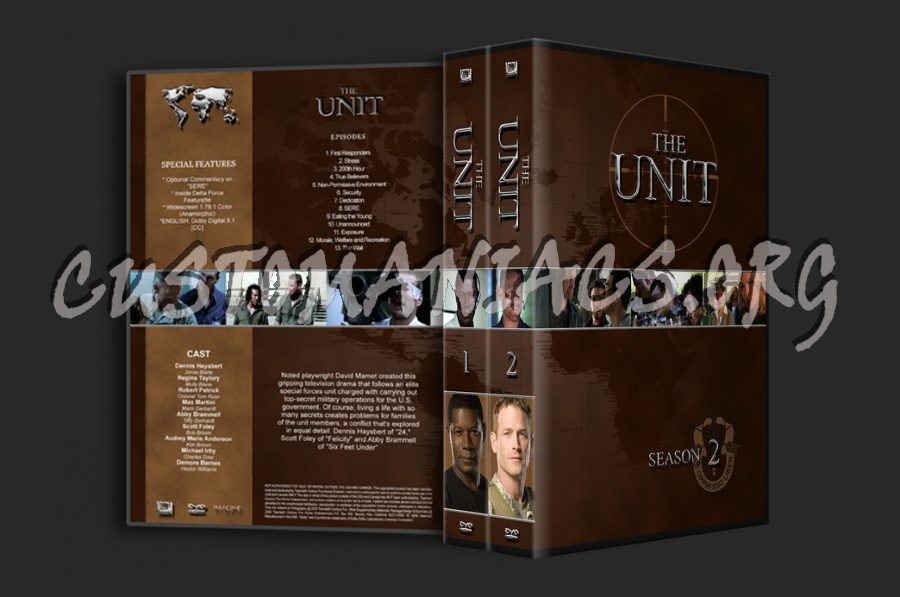The Unit Season 1 & 2 dvd cover
