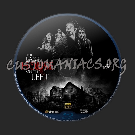 The Last House on the Left blu-ray label