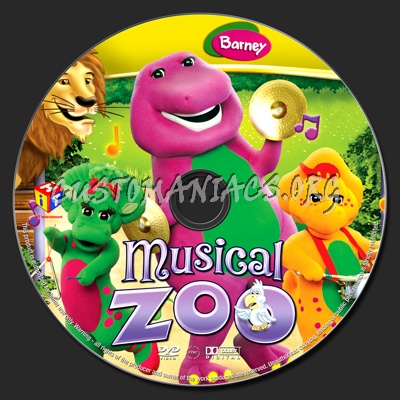 Barney: Musical Zoo dvd label