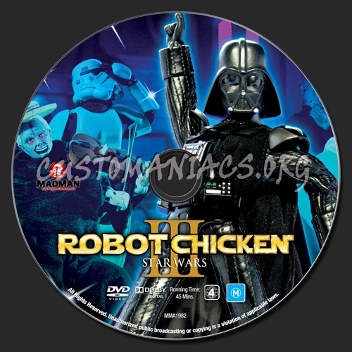 Robot Chicken Star Wars - Episode 3 dvd label