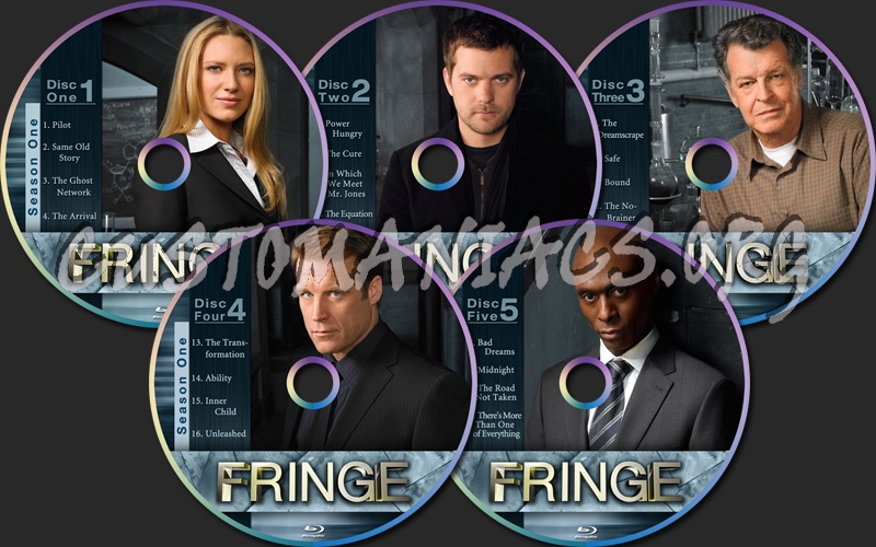Fringe Season One blu-ray label