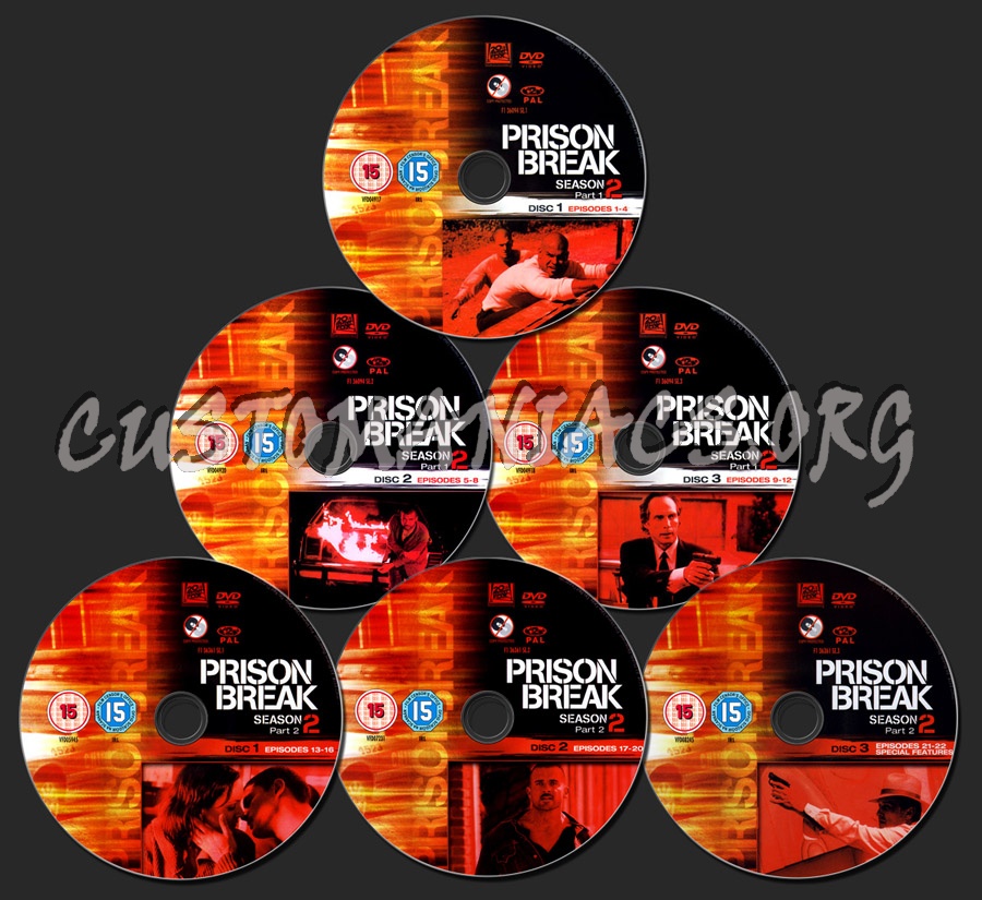 Prison Break Season 2 dvd label