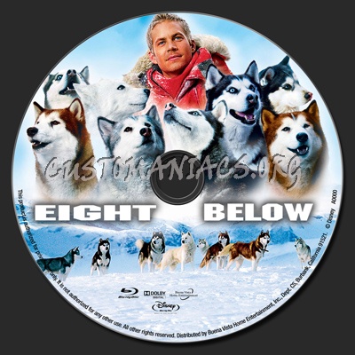 Eight Below blu-ray label