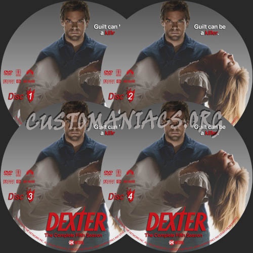 Dexter: Season 5 dvd label