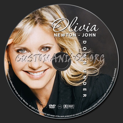 Olivia Down Under dvd label