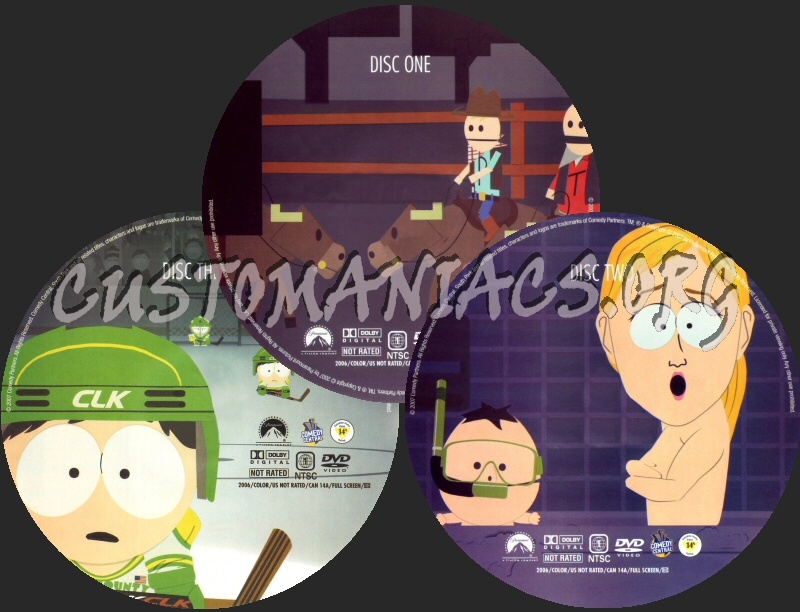 South Park Season 10 dvd label