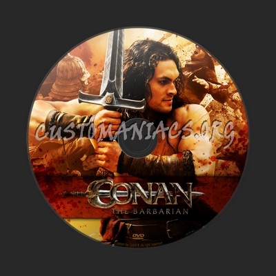 Conan The Barbarian dvd label