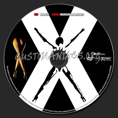 X dvd label