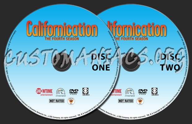 Californication Season 4 dvd label