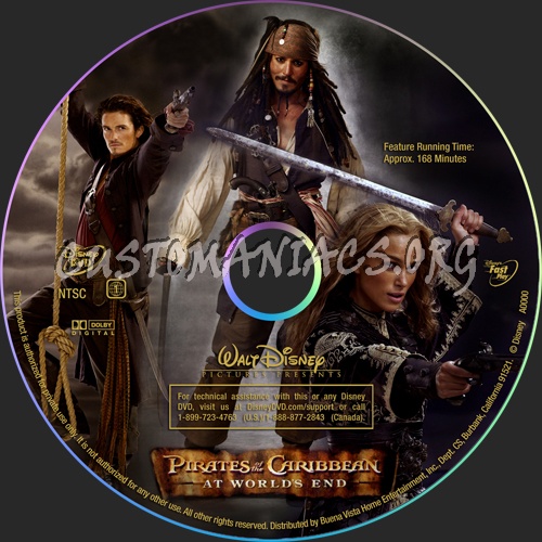 Pirates of the Caribbean  At World's End dvd label