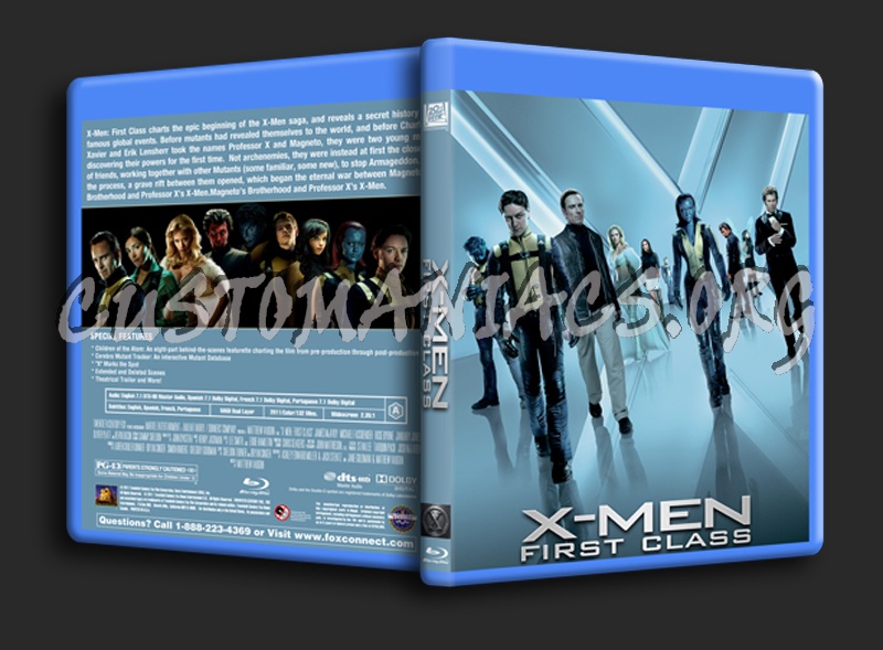 X-Men: First Class blu-ray cover