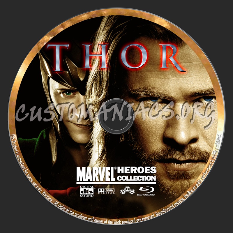 Marvel Heroes Collection: Thor blu-ray label
