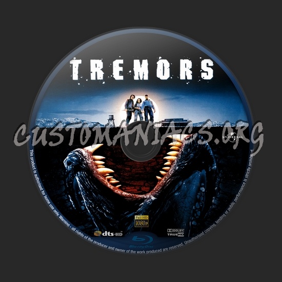 Tremors blu-ray label